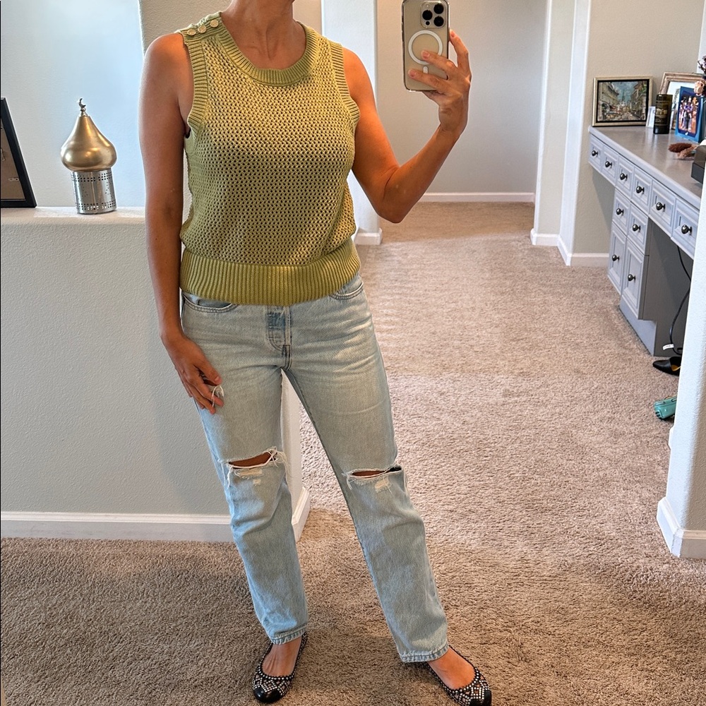 Michael Kors Olive Knit Top